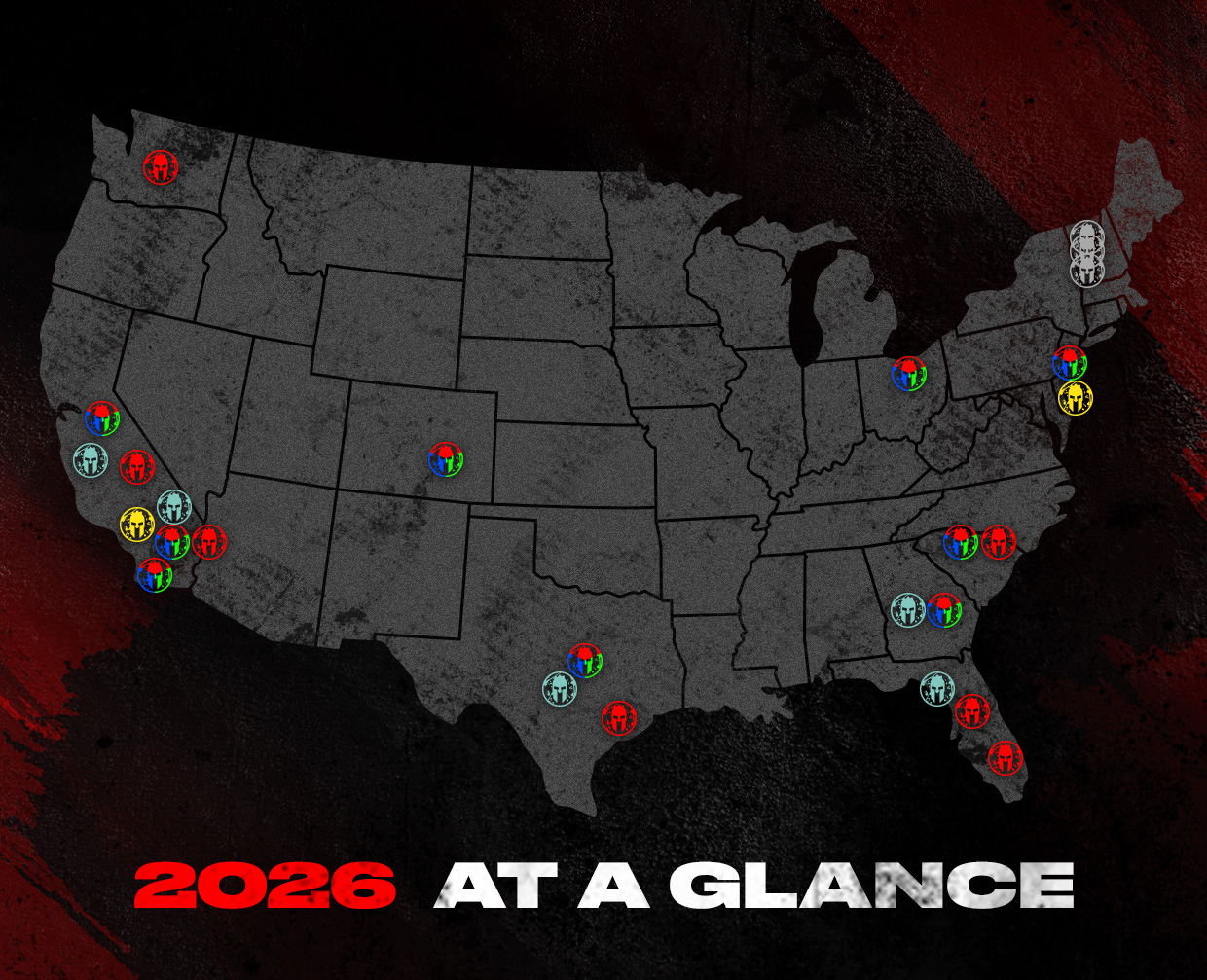 Plan Your 2026 The Race Calendar Is Here Spartan Race SR GLOBAL Email 2026 Calendar Launch MAP 